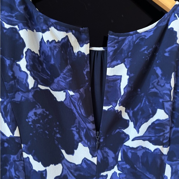 Talbots Navy Floral Midi Dress - Picture 5 of 9